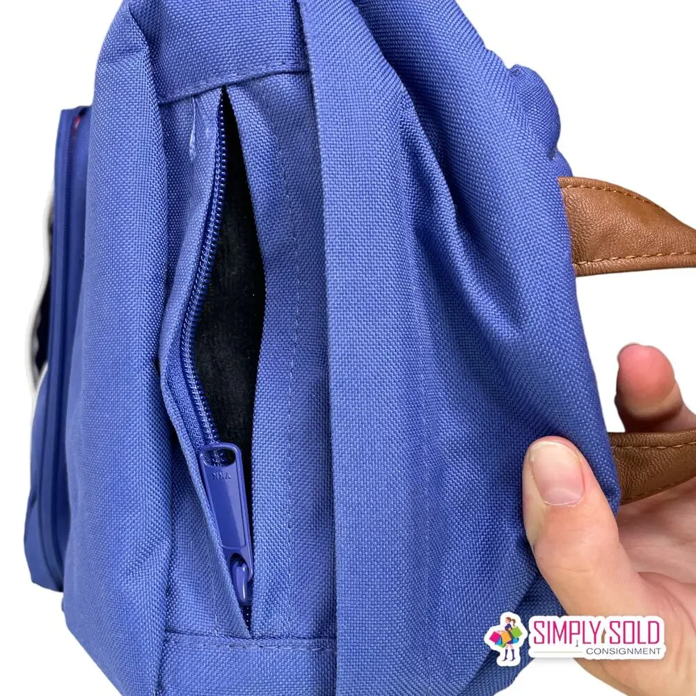 Herschel Supply Co‎ Heritage Backpack Royal Blue Brown Faux Leather Bottom